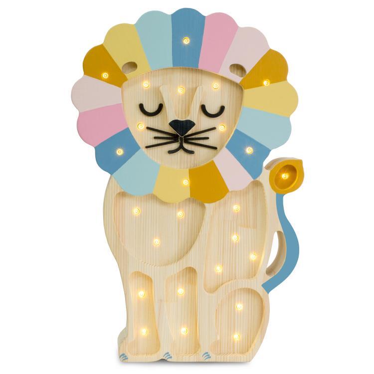 Lampa stołowa LED Lion H36cm LION Retro rainbow