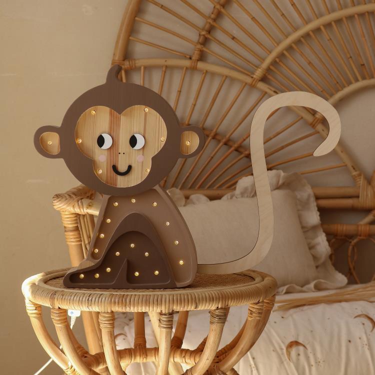 Lampa stołowa LED Monkey H34cm MONKEY Brown Jungle