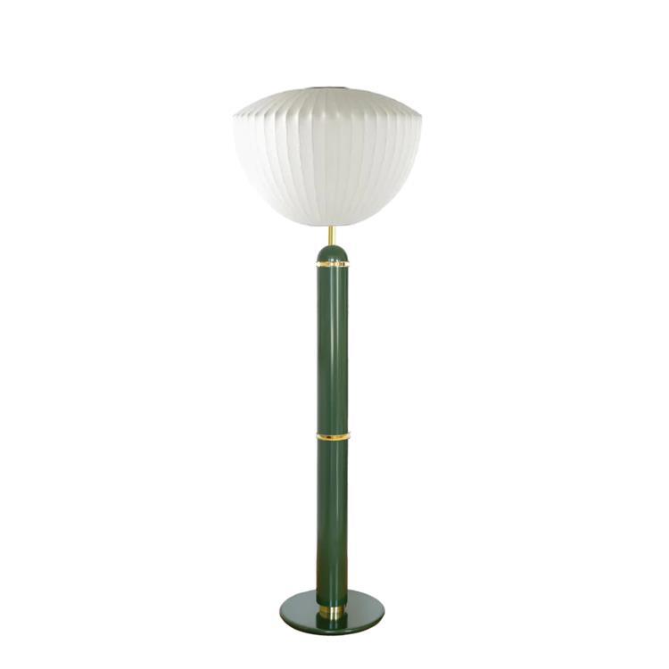 Lampa podłogowa Metal/Polimer H170cm GUIMAUVE Jodłowa zieleń / odcień jabłkowy