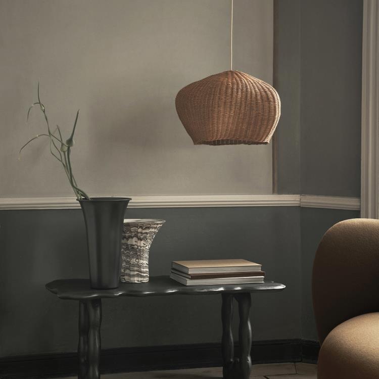 Rattanowa lampa wisząca L47cm DRAPE naturalny