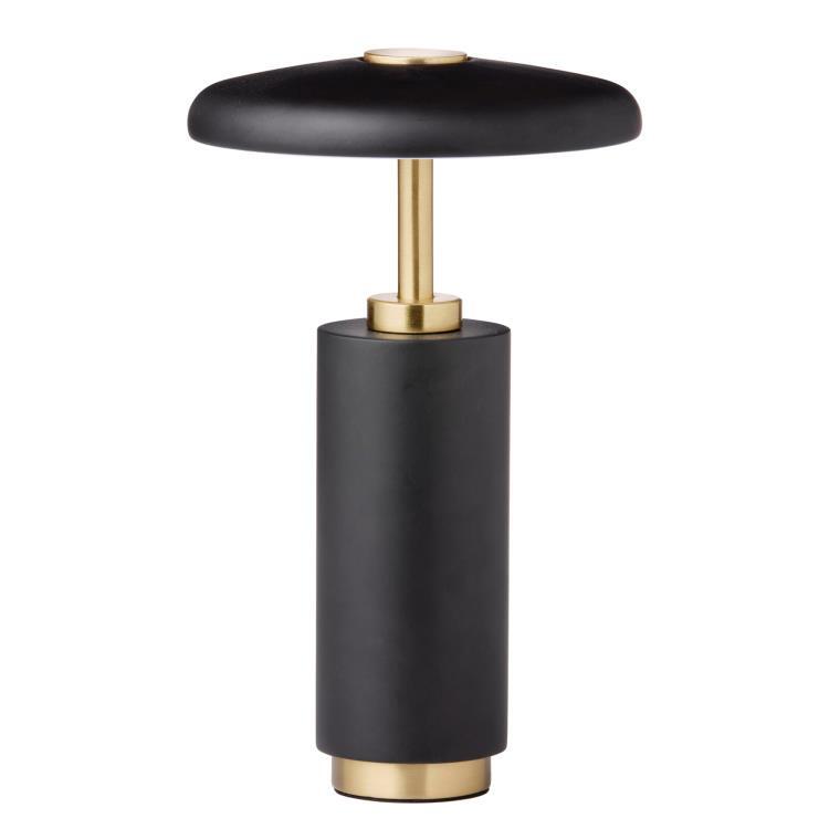 Metalowa lampa stołowa LED H23cm CASSIAS Czarny szafir