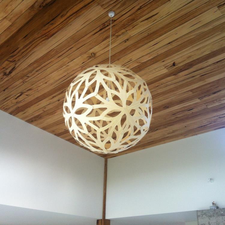 Lampa wisząca Drewno Ø40cm FLORAL drewno naturalny