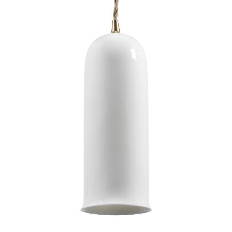 Porcelanowa lampa wisząca H24.5cm OLYMPIA N°2 Bialy