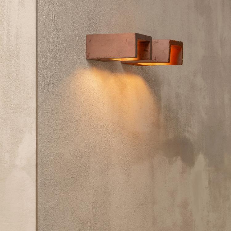 Betonowa lampa ścienna L16cm PRIMARY SHAPE N°2 
