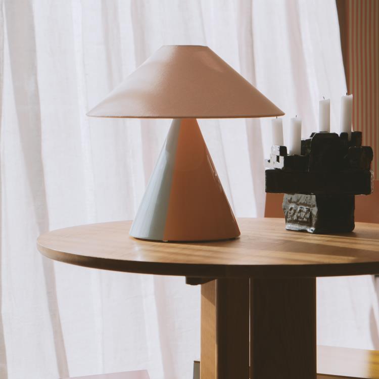 Lampa stołowa Ceramika/Bawełna H35cm CATERINA Wędkarstwo