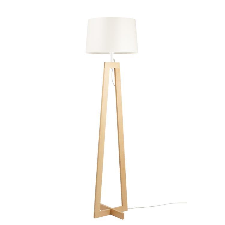 Lampa podlogowa Drewno Wys.169cm SACHA écru