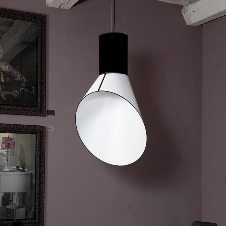 Lampa wisząca Bawełna Biały Wys.115cm GRAND CARGO pvc czarny