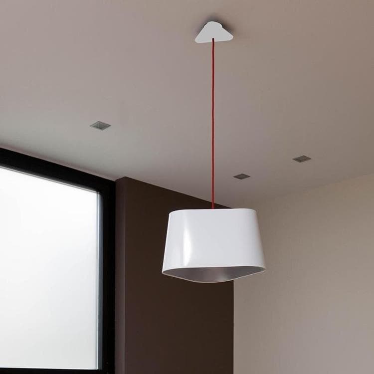 Lampa wisząca Ø43cm GRAND NUAGE bialy rouge kabel