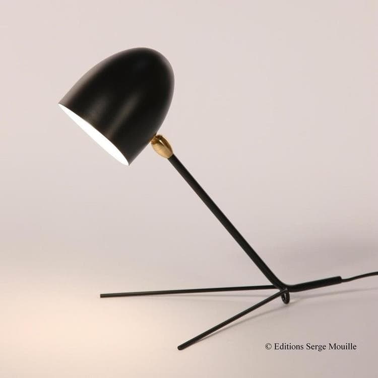 Lampa stołowa Metal Wys.34cm LAMPE COCOTTE czarny satynowy