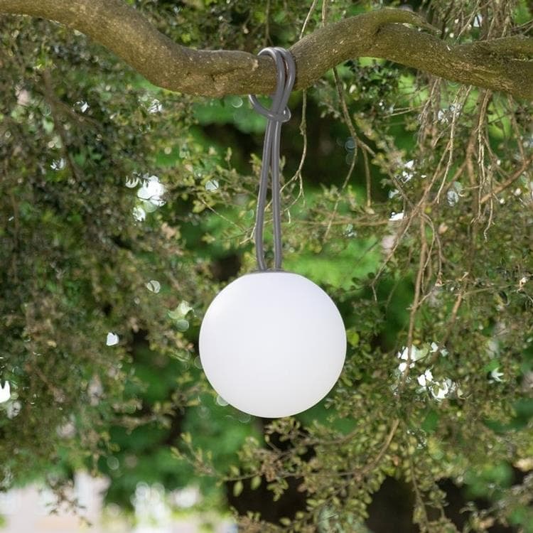 Lampa wisząca bezprzewodowa LED zewnętrzna Ø20cm BOLLEKE antracyt