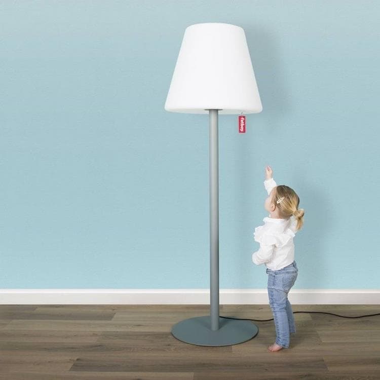 Lampa podłogowa zewnętrzna LED Wys.182cm EDISON THE GIANT szary perlowy