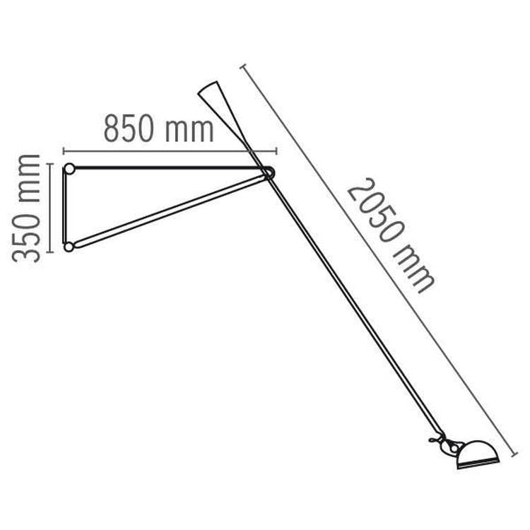 Kinkiet Dł.265cm 265 Czarny