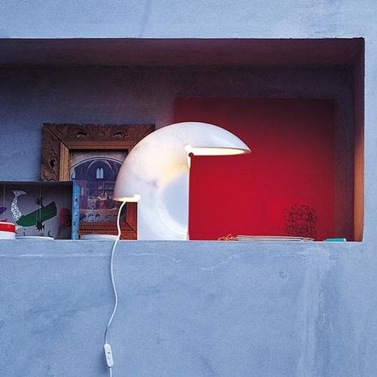 Lampa stojąca marmur Wys.34cm BIAGIO Bialy