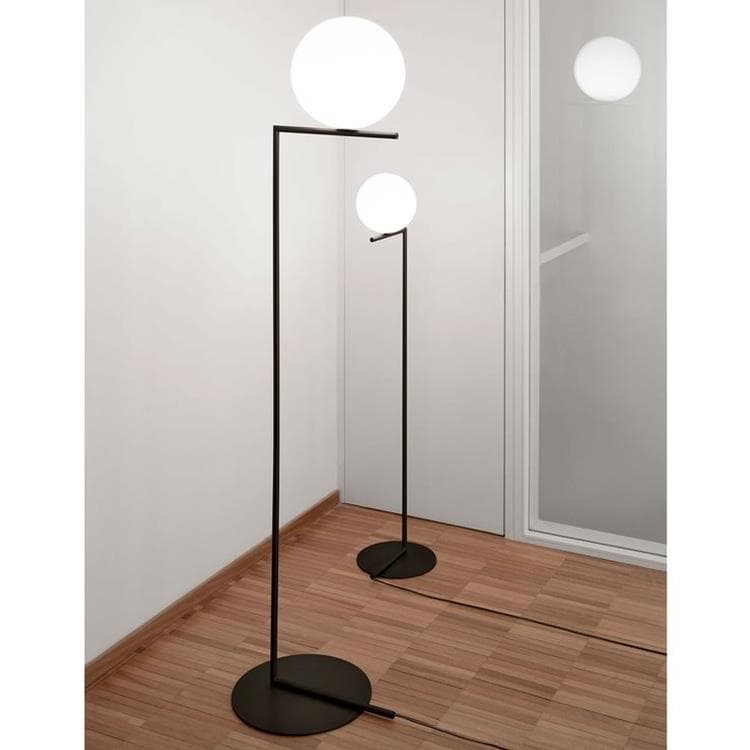 Lampa podlogowa Szklo Wys.135cm IC F1 Czarny