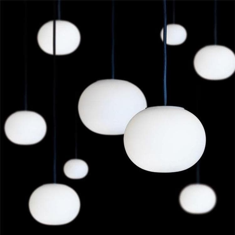 Lampa wisząca Szkło Ø11cm MINI GLO-BALL S bialy opalowy