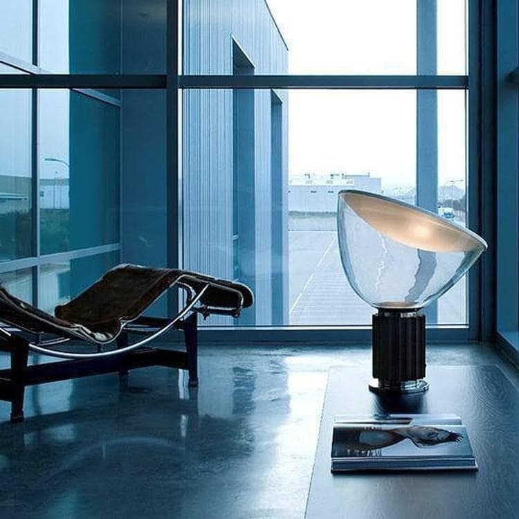 Lampa stojaca LED Szklo & Aluminium Wys.48,5cm TACCIA aluminium czarny