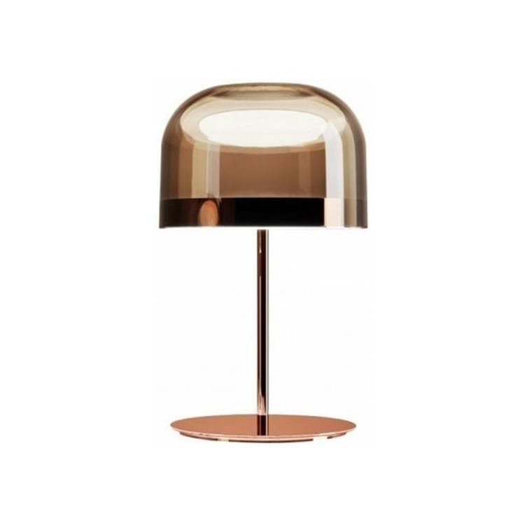 lampa stołowa LED szkło & metal H42.5cm EQUATORE zloty mat