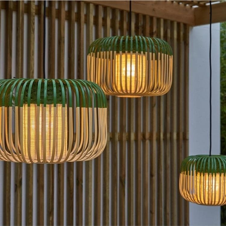 Lampa wisząca zewnątrzna Bambus Wys.40cm BAMBOO Zielony