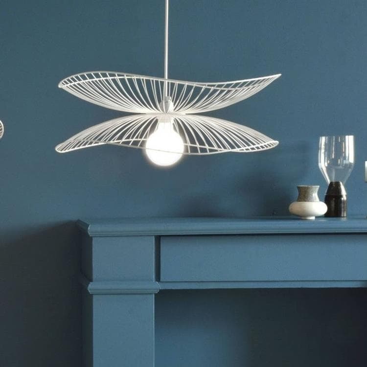 Lampa wisząca Metal druciana Ø56cm LIBELLULE Bialy