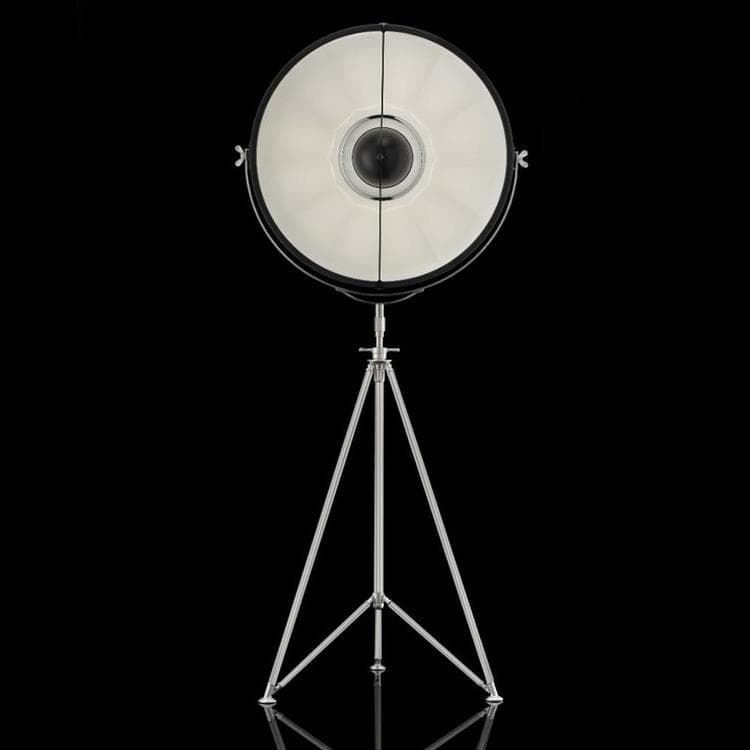 Tripod Floor Lamp H210cm STUDIO 76 czarny i bialy chrom