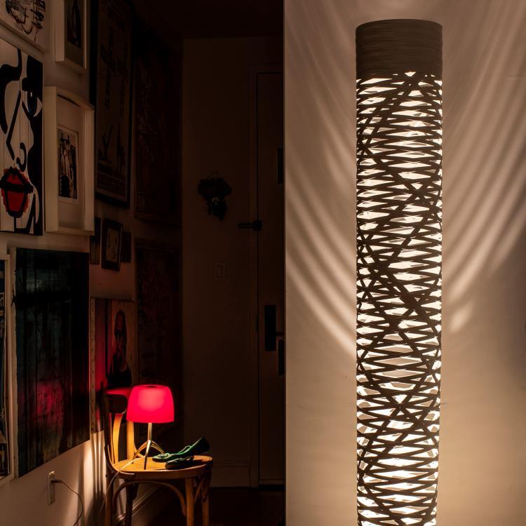 Lampa podłogowa Wys.110cm TRESS Bialy