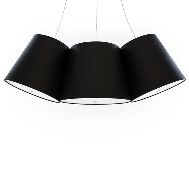 Lampa wisząca 3 Abażury Ø39cm CLUSTER Czarny