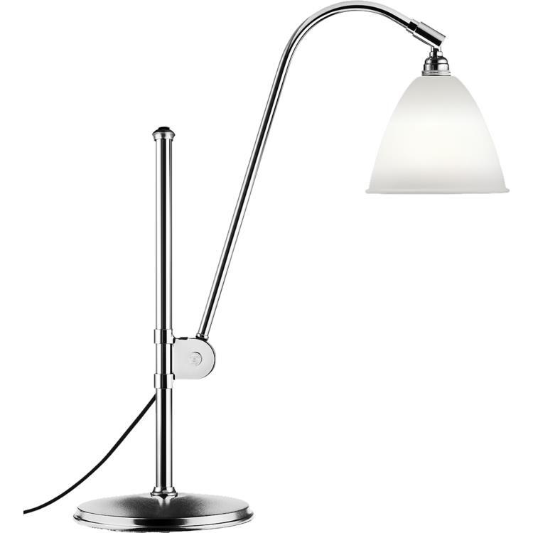 Lampa biurkowa H51-84cm BESTLITE BL1 Bialy i Chrom