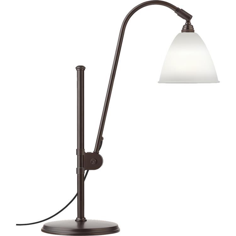 Lampa biurkowa H51-84cm BESTLITE BL1 bialy i czarny