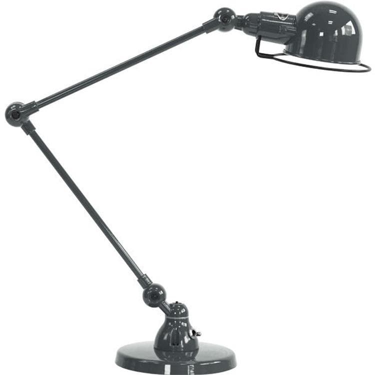Lampa biurkowa stalowa H45cm SIGNAL szary granit