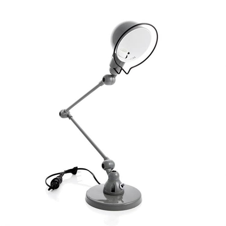 Lampa biurkowa stalowa H45cm SIGNAL szary myszkowy