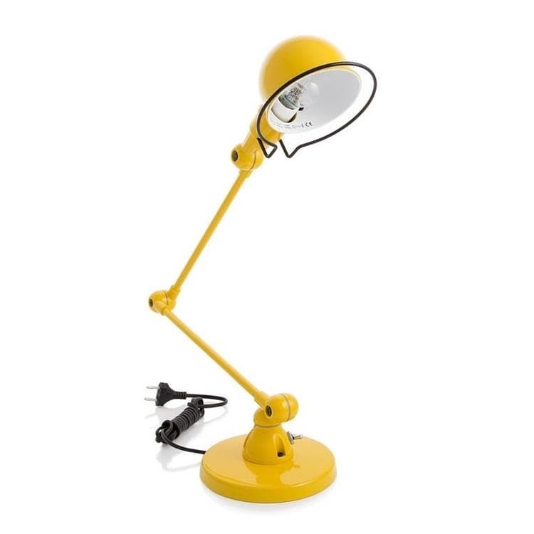 Lampa biurkowa stalowa H45cm SIGNAL musztardowy