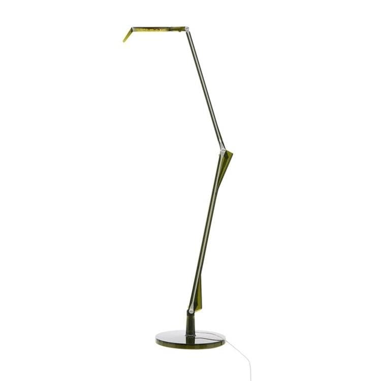 Lampa biurkowa LED Wys.48-113cm ALEDIN TEC zielony przezroczysty