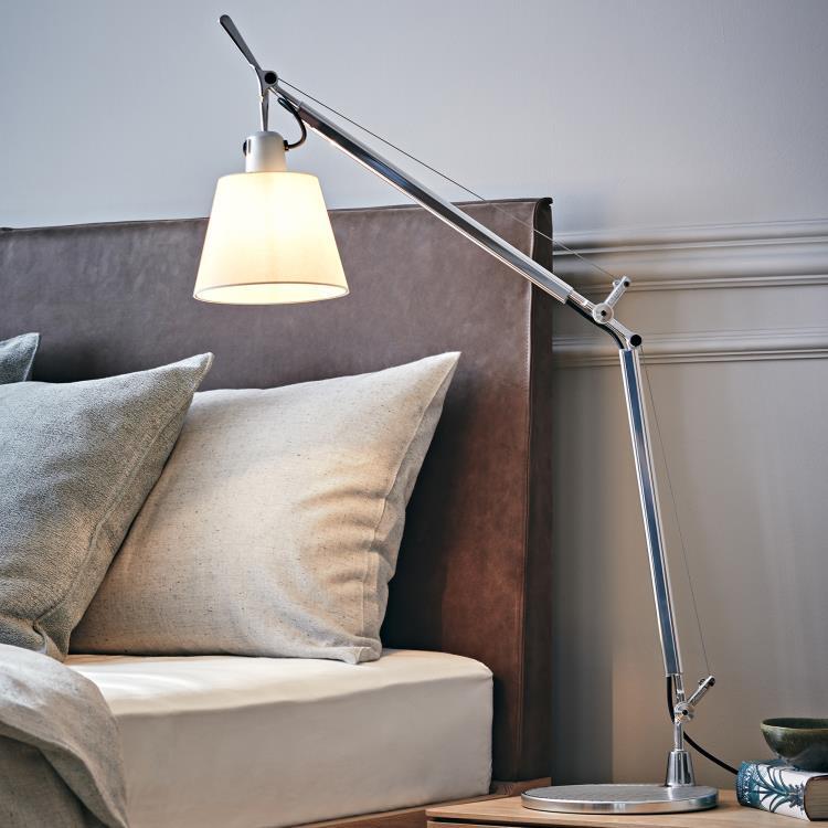 Lampa biurkowa Wys.66cm TOLOMEO kosc sloniowa